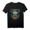 Vintage Dartpfeile Sunset T-Shirt – Perfektes Darts Sport Design für Hobbyspieler, Turniere & Darts Fans