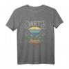 Vintage Dartpfeile Sunset T-Shirt – Perfektes Darts Sport Design für Hobbyspieler, Turniere & Darts Fans