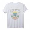 Vintage Dartpfeile Sunset T-Shirt – Perfektes Darts Sport Design für Hobbyspieler, Turniere & Darts Fans