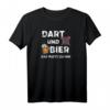 Herren Dart Und Bier Das Passt Zu Mir T-Shirt – Lustiges Geschenk für Dartspieler und Bierliebhaber