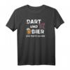 Herren Dart Und Bier Das Passt Zu Mir T-Shirt – Lustiges Geschenk für Dartspieler und Bierliebhaber