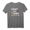 Herren Dart Und Bier Das Passt Zu Mir T-Shirt – Lustiges Geschenk für Dartspieler und Bierliebhaber