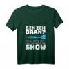Damen GENIEß DIE SHOW! Dart Spruch T-Shirt mit V-Ausschnitt – Perfektes Geschenk für Dartspieler und Dartfans