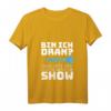 Damen GENIEß DIE SHOW! Dart Spruch T-Shirt mit V-Ausschnitt – Perfektes Geschenk für Dartspieler und Dartfans