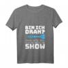 Damen GENIEß DIE SHOW! Dart Spruch T-Shirt mit V-Ausschnitt – Perfektes Geschenk für Dartspieler und Dartfans