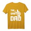 The Darting Dad Vatertag Papa Dartspieler T-Shirt - Lustiges Geschenk für Dartfans, Turniersieger & Dart Liebhaber