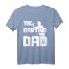 The Darting Dad Vatertag Papa Dartspieler T-Shirt - Lustiges Geschenk für Dartfans, Turniersieger & Dart Liebhaber
