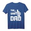 The Darting Dad Vatertag Papa Dartspieler T-Shirt - Lustiges Geschenk für Dartfans, Turniersieger & Dart Liebhaber