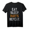 Dart Vintage T-Shirt - Klassisch geschnitten, doppelt genähter Saum, ideal für Dartfans und Freizeitspieler