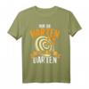 Nur Die Harten Gehen Zum Darten T-Shirt - Witziges Dart Spruch Geschenk für Dartfans, Dartclub, Turnier & Anlässe