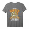 Nur Die Harten Gehen Zum Darten T-Shirt - Witziges Dart Spruch Geschenk für Dartfans, Dartclub, Turnier & Anlässe