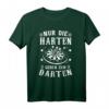 Nur Die Harten Gehen Zum Darten Dart T-Shirt – Lustiges Dart Spruch mit Dartscheibe, klassisch geschnitten, perfekt für Dartfans