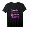 Dartspielerin Coole Mädels Spielen Brett Spiel Darts Spieler T-Shirt - Lustiges Geschenk für Dartspielerinnen & Dartteams