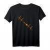 Dart T-Shirt Darten Darts Liebe Herzlinie Puls EKG – Perfektes Geschenk für Dartspieler, Dartfans und Dartvereine