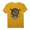 Dart T-Shirt für Dartspieler - Skull Bullseye Teamshirt für Turniere, Geburtstag & Vatertag