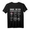 Dinge, die ich in meiner Freizeit mache - Lustiges Dartspiel T-Shirt für Dartspieler, Turniere & Kneipensport mit Bier