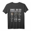 Dinge, die ich in meiner Freizeit mache - Lustiges Dartspiel T-Shirt für Dartspieler, Turniere & Kneipensport mit Bier