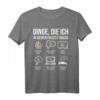 Dinge, die ich in meiner Freizeit mache - Lustiges Dartspiel T-Shirt für Dartspieler, Turniere & Kneipensport mit Bier