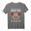 Dartspieler T-Shirt für Männer & Frauen – Dart Kneipe & Dartboard Design, Vintage Dartspiel, Geschenkidee für Dartfans
