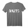 Dartspieler T-Shirt - Klassisch geschnitten, doppelt genähter Saum, ideales Geschenk für Dartfans und Hobbyspieler