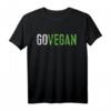 Go Vegan T-Shirt – Lustiges und Motivierende Veganer Shirt als Geschenk für Tierliebhaber, Familie & Freunde