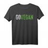 Go Vegan T-Shirt – Lustiges und Motivierende Veganer Shirt als Geschenk für Tierliebhaber, Familie & Freunde