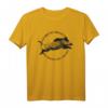 Eat More Fast Food Lustiges Wildschwein Jäger Geschenk T-Shirt – Perfekt für Jäger & Fleischliebhaber, humorvolles Wildschwein-Design