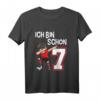Kinder 7. Geburtstag Fußball T-Shirt für Jungen - Cooles Geschenk mit Dab Pose, Fußball und Zahl 7 für Geburtstag & Schule