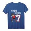 Kinder 7. Geburtstag Fußball T-Shirt für Jungen - Cooles Geschenk mit Dab Pose, Fußball und Zahl 7 für Geburtstag & Schule