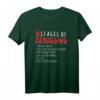 6 Phasen des Debugging T-Shirt – Witziges Programmier-Shirt für Entwickler und IT-Profis