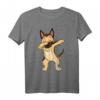 Dabbing Deutscher Schäferhund Dab Tanz T-Shirt – Lustiges Geschenk zum Geburtstag & Weihnachten für Hundeliebhaber