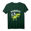 Kinder Dino Geburtstag Shirt - Roar Ich bin 5 Jahre Dinosaurier T-Shirt für Jungen und Mädchen, perfektes Geburtstags- und Weihnachtsgeschenk