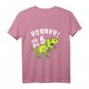 Kinder Dino Geburtstag Shirt - Roar Ich bin 5 Jahre Dinosaurier T-Shirt für Jungen und Mädchen, perfektes Geburtstags- und Weihnachtsgeschenk