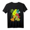Kinder Dino T-Shirt zum 4. Geburtstag für Jungen und Mädchen - Lustiges Dinosaurier Design für Kindergeburtstag, Einschulung & Geschenk
