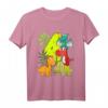 Kinder Dino T-Shirt zum 4. Geburtstag für Jungen und Mädchen - Lustiges Dinosaurier Design für Kindergeburtstag, Einschulung & Geschenk