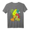 Kinder Dino T-Shirt zum 4. Geburtstag für Jungen und Mädchen - Lustiges Dinosaurier Design für Kindergeburtstag, Einschulung & Geschenk