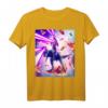 Laser Augen Space Cat T-Shirt mit Hund und Dinosaurier – Klassisch geschnitten, doppelt genähter Saum, perfekt für Tier- und Space-Fans