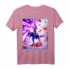 Laser Augen Space Cat T-Shirt mit Hund und Dinosaurier – Klassisch geschnitten, doppelt genähter Saum, perfekt für Tier- und Space-Fans