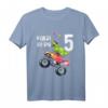 Kinder Geburtstag T-Shirt für 5 Jahre Dinosaurier & Monster Truck – Buntes Geschenk für Jungen & Mädchen