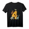 Kinder Geburtstagsshirt 4 Jahre Junge Dinosaurier Dino T-Shirt - Lustiges Dino T-Shirt für den besonderen Geburtstag