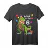 Kinder Geburtstag Shirt für 6-Jährige Junge mit Dinosaurier Motiv - Klassisch geschnitten, langlebig & perfekt als Geschenk