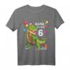 Kinder Geburtstag Shirt für 6-Jährige Junge mit Dinosaurier Motiv - Klassisch geschnitten, langlebig & perfekt als Geschenk
