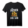 Motocross Dirt Bike Like Father Like Son Fathers Day Gift - Cool Retro Vintage Design für Motorrad- und Enduro-Fans