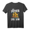 Motocross Dirt Bike Like Father Like Son Fathers Day Gift - Cool Retro Vintage Design für Motorrad- und Enduro-Fans
