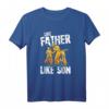 Motocross Dirt Bike Like Father Like Son Fathers Day Gift - Cool Retro Vintage Design für Motorrad- und Enduro-Fans