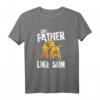 Motocross Dirt Bike Like Father Like Son Fathers Day Gift - Cool Retro Vintage Design für Motorrad- und Enduro-Fans