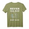 Lustiges 'Old Man With A Dirt Bike' T-Shirt – Geschenkidee für Dirt Biker Großväter & Motorsportfans