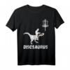 Disc Golf Dinosaurier T-Shirt mit Tyrannosaurus & Flugscheibe – Lustiges Geschenk für Discgolfer, Ultimate Frisbee & Sportliebhaber an Geburtstagen, Weihnachten & Events