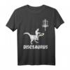 Disc Golf Dinosaurier T-Shirt mit Tyrannosaurus & Flugscheibe – Lustiges Geschenk für Discgolfer, Ultimate Frisbee & Sportliebhaber an Geburtstagen, Weihnachten & Events