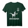 Disc Golf Dinosaurier T-Shirt mit Tyrannosaurus & Flugscheibe – Lustiges Geschenk für Discgolfer, Ultimate Frisbee & Sportliebhaber an Geburtstagen, Weihnachten & Events